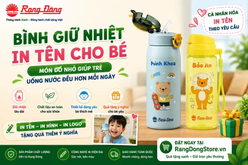 Bình giữ nhiệt in tên